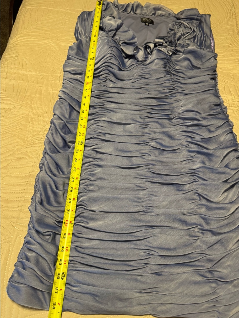 Adrianna Papell Lavender Ruffle Ruched Tank Top - Picture 3 of 6